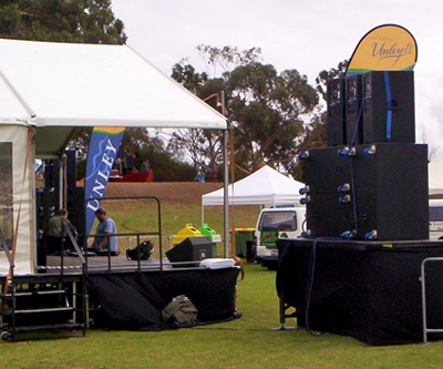 Unley Way to Go Festival stage at Unley Oval Adelaide